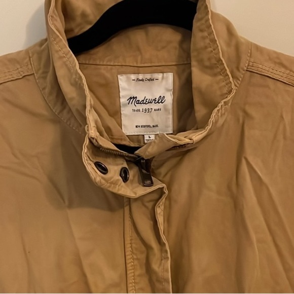 Madewell 100% Cotton Khaki Utility Woman’s Jacket - Picture 4 of 8